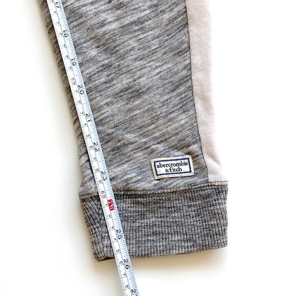 Abercrombie Kids Girls Joggers Size 13/14 Gray Blue White Colorblock Sweatpants - Picture 10 of 10